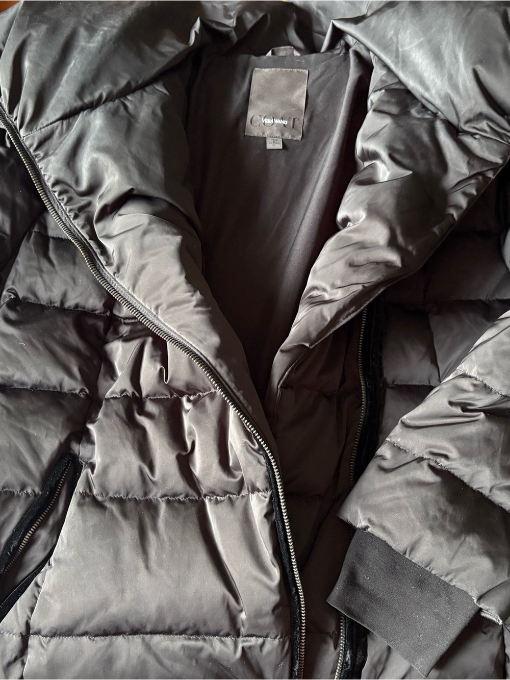 Vera Wang Down Puffer Coat - Women’s XL - Gray